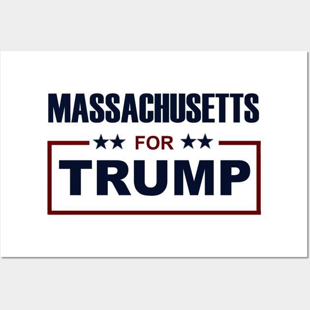 Massachusetts for Trump Wall Art by ESDesign